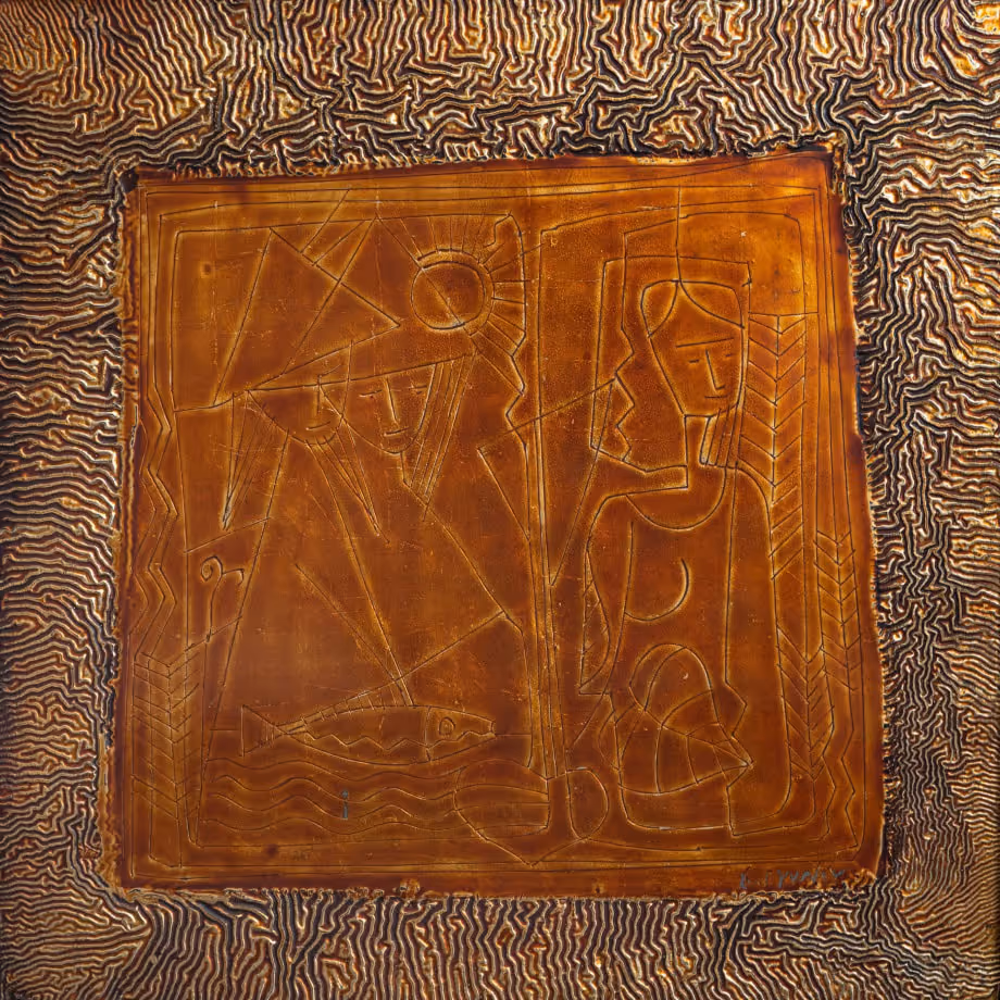 Lacquer painting
